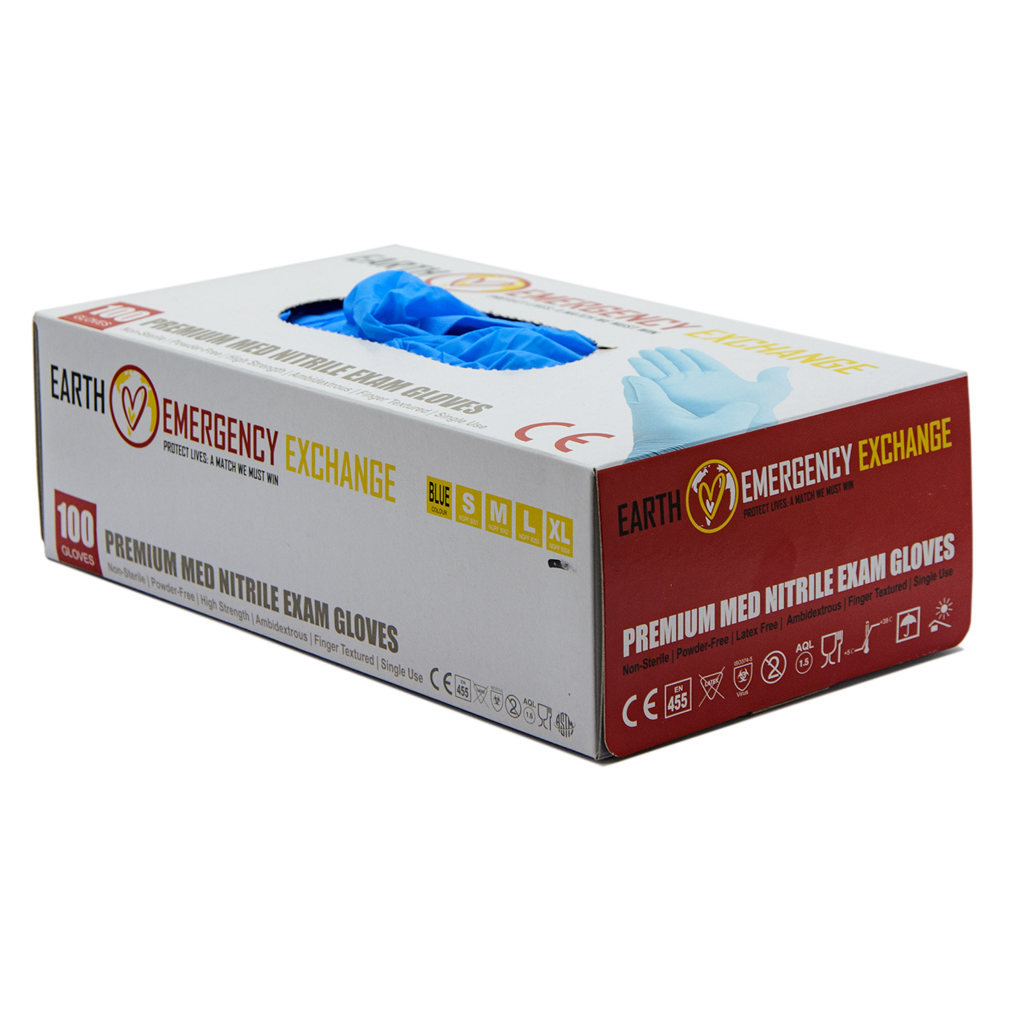 Gants nitrile bleus non poudrés jetables MD Fonscare - carton de 10 bo –  Shop Monali