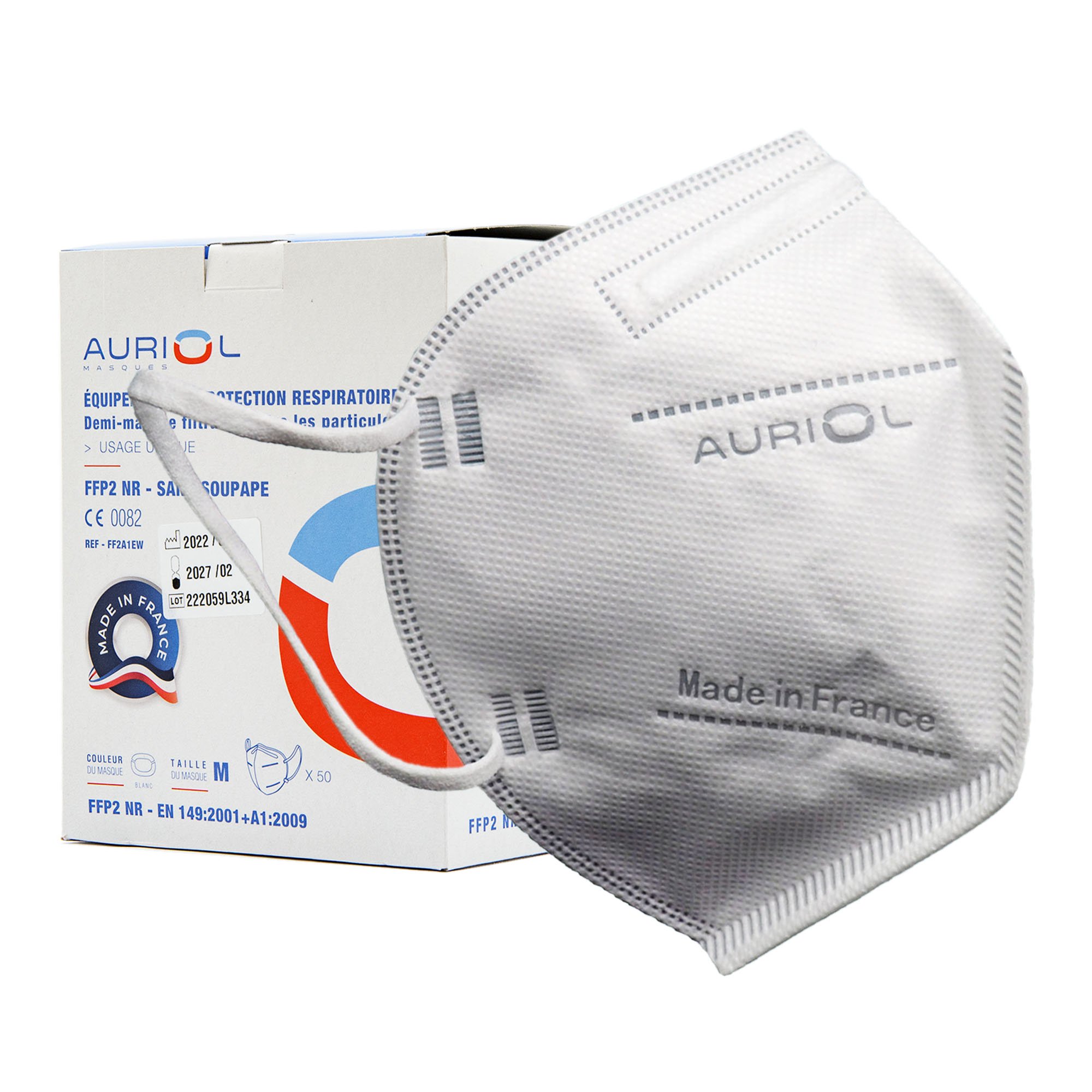 Masque de protection respiratoire ffp2 - boite de 50 - Drexco Médical